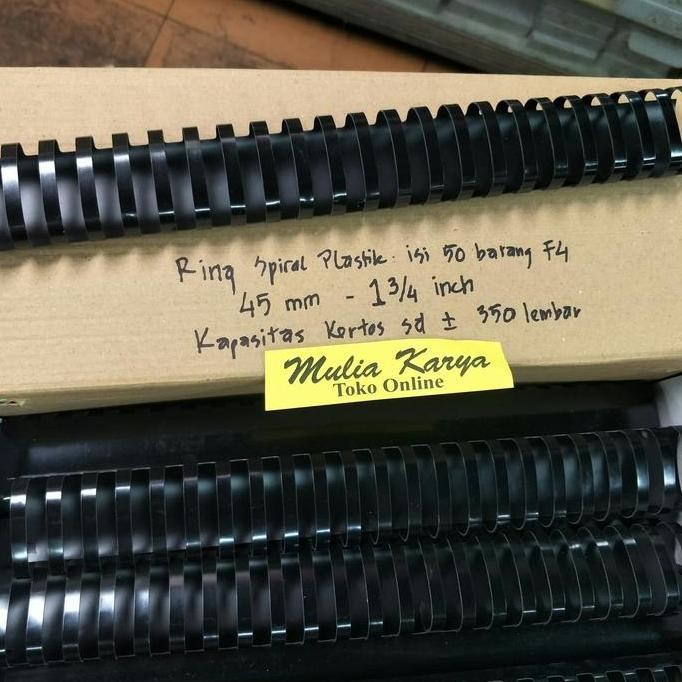 

ready !!! Spiral Plastik Jilid 45 mm 1 3/4" Folio 23 Ring / Ring Plastic Com