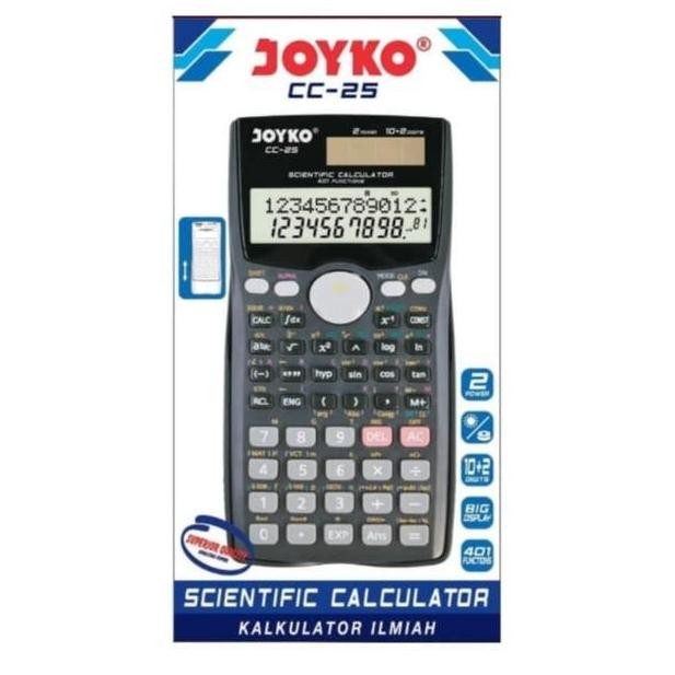 

restock Kalkulator Joyko CC-25 Scientific 401 Fungsi Dual Power Alat