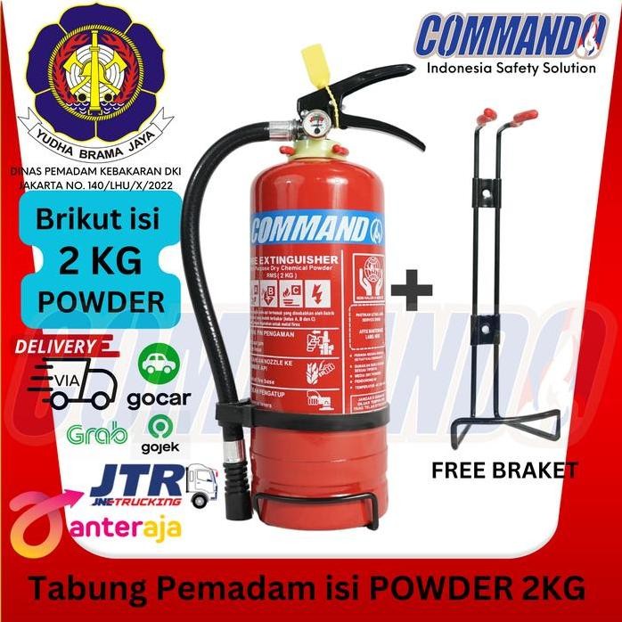 Terlaris Tabung Apar 2 Kg Commando / 2 Kg Pemadam Portable