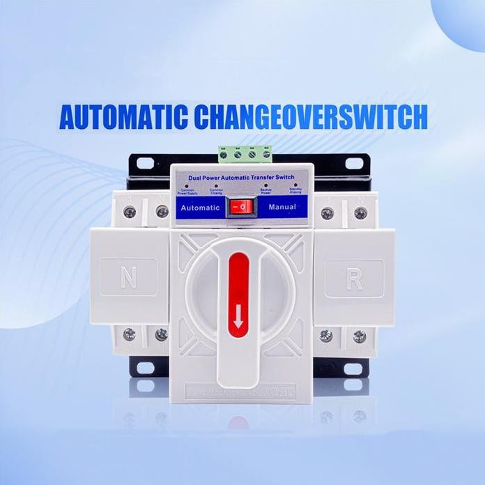 

Terlaris Otomatis Transfer Api Switch Ats 63A 2P Auto Kekuasaan Ganda 110V-220V Genset Inverter Fly