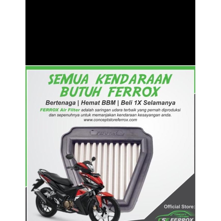 Filter udara ferrox supra 150 gtr/air filter ferrox supra 150 gtr