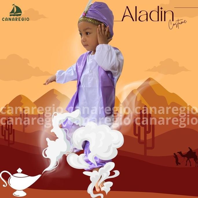 new  Kostum Aladin Prince Aladdin Putri Yasmine/ Anak Laki laki / Aladin disney
