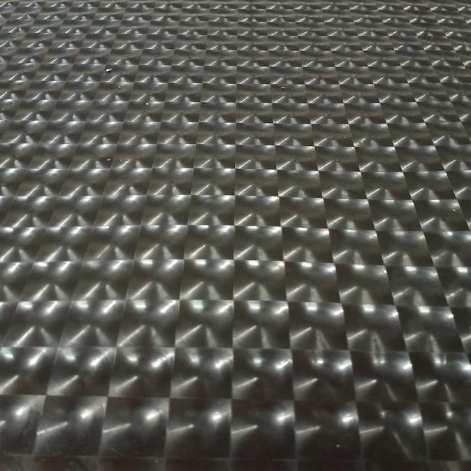 fiber pagar plastik penutup pagar hitam motif 3 D harga permeter
