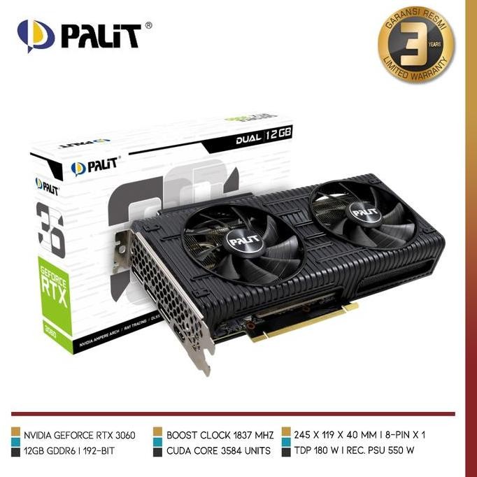 Palit Geforce Rtx 3060 Dual | Geforce Rtx 3060 12Gb Gddr6