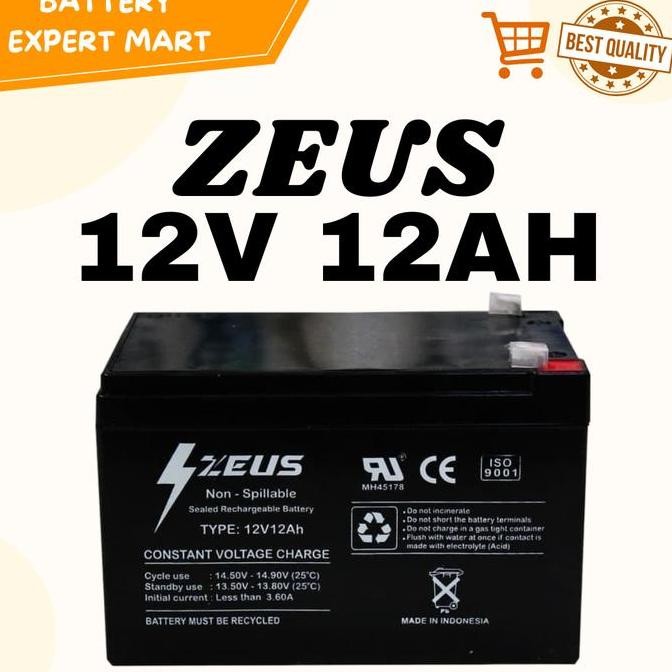 Aki Selis / Sepeda Listrik Richey Vrla 12V 12Ah / 12V12Ah Zeus