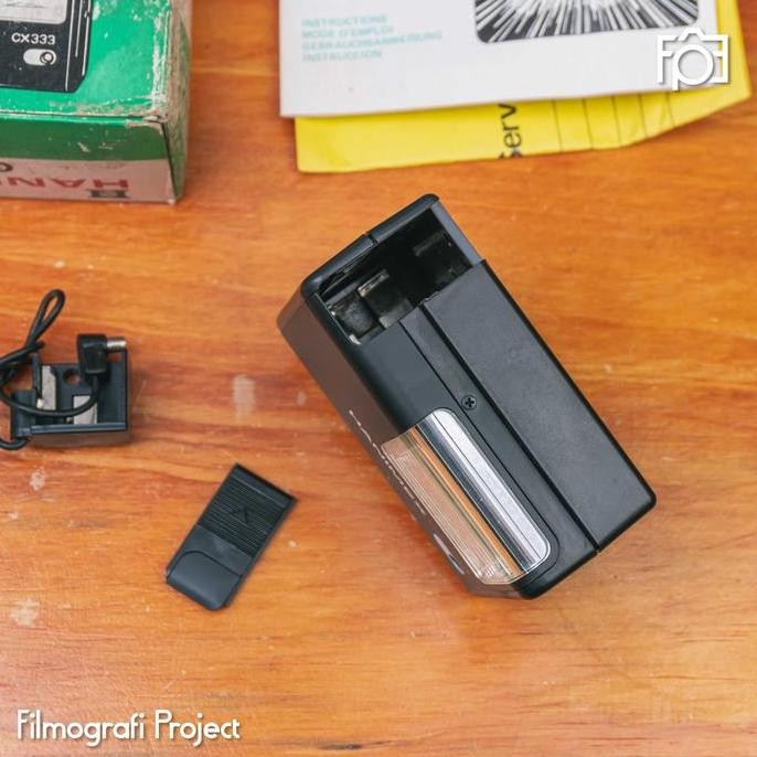 Flash Hanimex CX 333 | New Old Stock - Flash Eksternal Untuk Kamera Analog 35mm Fujica M1 Ricoh Pent