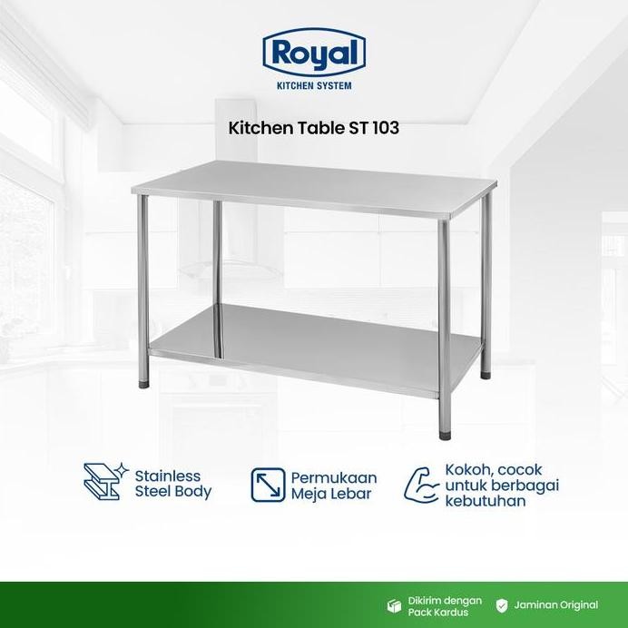 

Terlaris Royal Kitchen Sink St 103 | Meja Dapur Stainless | Work Table