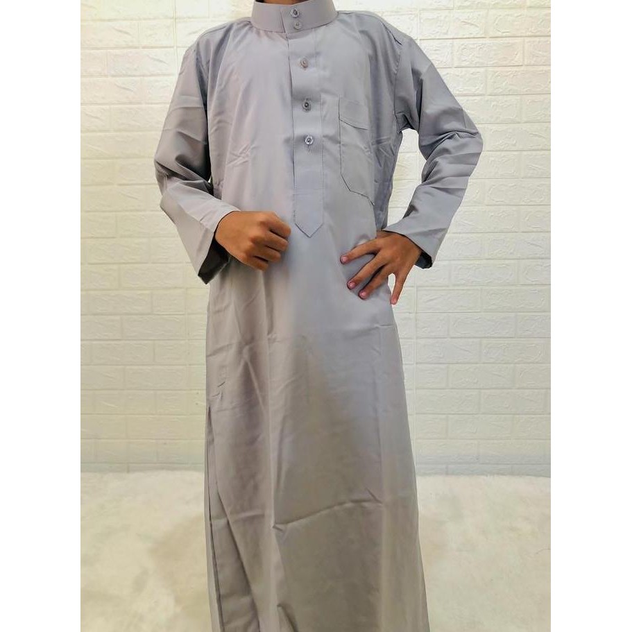 Baju Muslim Jubah Gamis Anak Laki PolosImpor Asli Arab saudi Merk Ajax