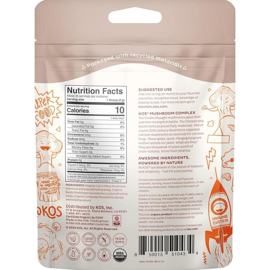 

Kos Organic Mushroom Complex Powder