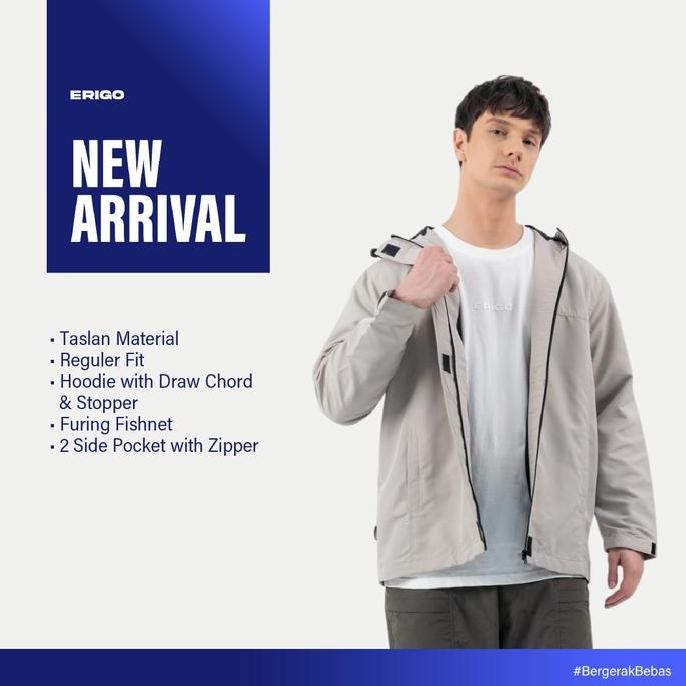 Murah Erigo Parka Jacket Vachel Pale - Jaket Parka Unisex