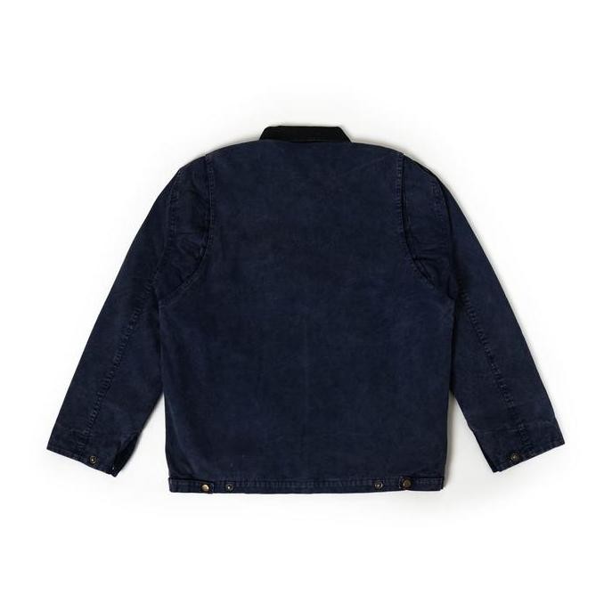 Grosir Hoi Polloy - Yale Jacket (Washed Navy) Fit Unisex Jaket Outer