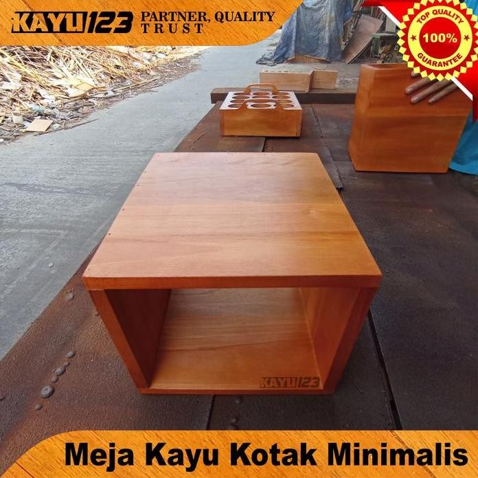

Terlaris Box Table Meja Kayu Kotak Minimalis 30X35X35 Meja Kotak Asli