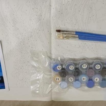 

ready METH LANDSCAPE B PAINT BY NUMBER PAINTING NUMBERS DIY LUKISAN ACRILYC PARIS ALAM ART SET KOI POHON