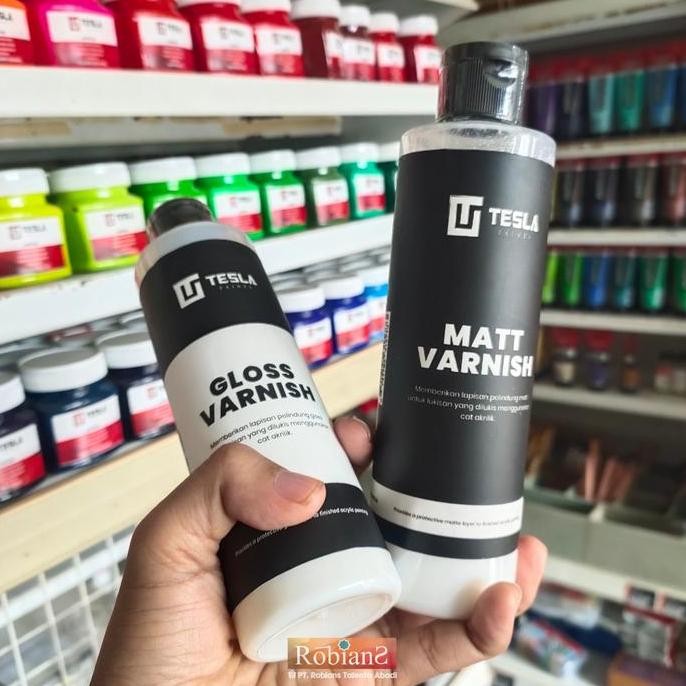 

ready Varnish lukisan Akrilik / Tesla Paint Acrylic Varnish - Uk. 250 ml