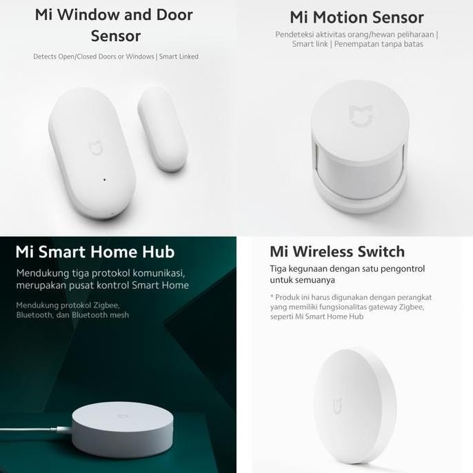 Promo Xiaomi Mi Smart Sensor Set Hub Motion Wireless Switch Window Door Hub