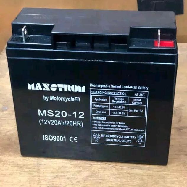 aki genset 12v 20ah aki kursi roda maxstrom 12v 20ah VRLA