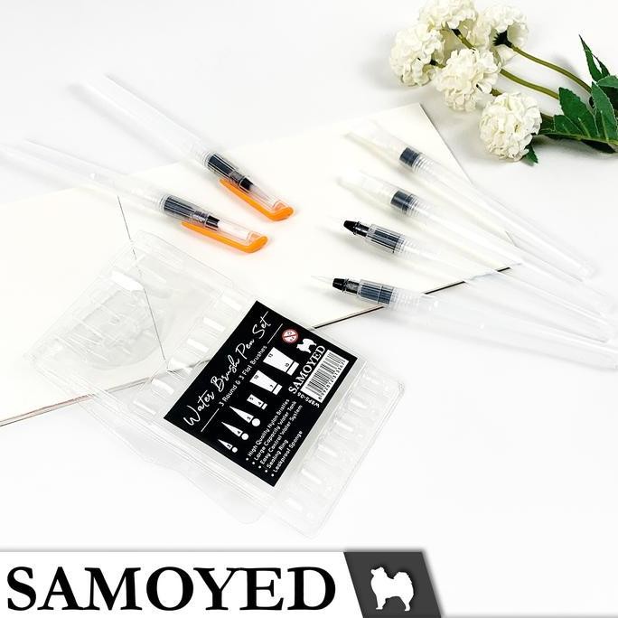 

ready Set 6 Buah Kuas Lukis Cat Air / Watercolour / Water Brush Pen Set Samoyed WBPS-06