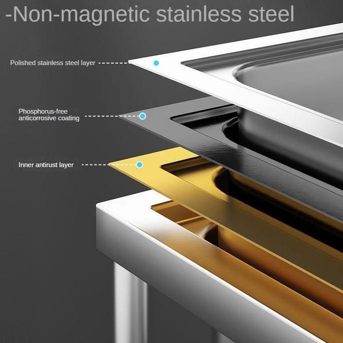 Grosir Rangka Besi Meja Wastafel Portable Bracket Stainless Steel Kitchen Sink Bak Cuci Piring Keran