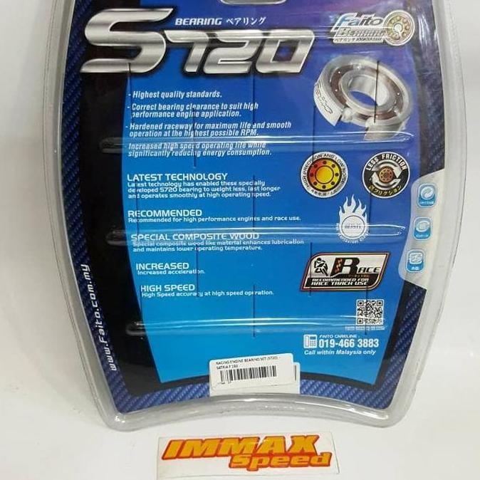 Bearing Lahar Faito Full Set S720 RXKing RX King Ceramic Keramik C4 C5