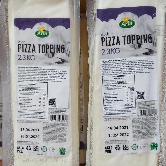 

Murah Mozzarella Arla 1 Kg (Topping Pizza) Best Seller