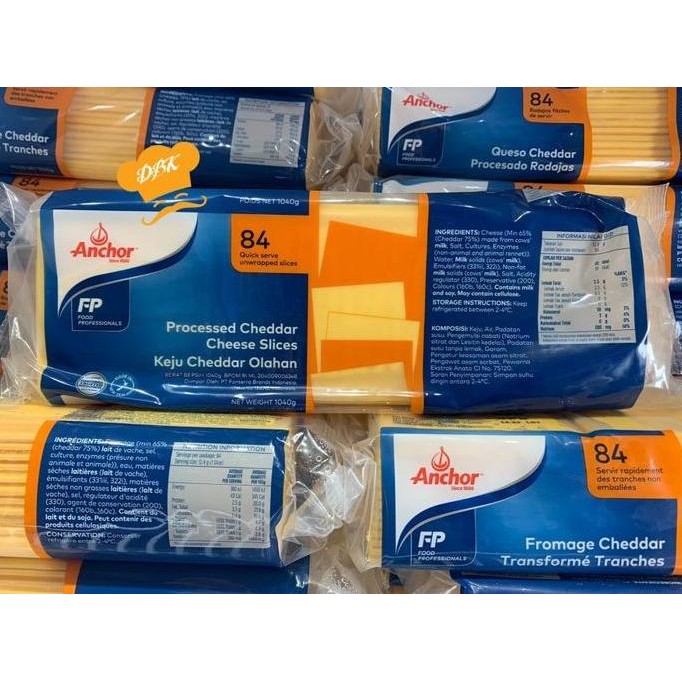 

Murah Keju Anchor Slice Quick Melt 1,2Kg 84S Red Cheese Cheddar Orange