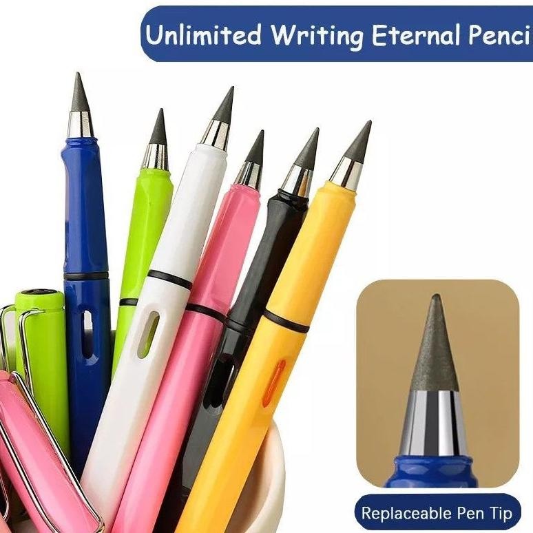 

Toko1234. Pensil Eternal Tanpa Isi Warna Macaroon Pensil Abadi Tak Bisa Habis Graphite Pencil Like Pen Untuk Sketsa Lukis Art Tidak Perlu Diasah Warna Warni.