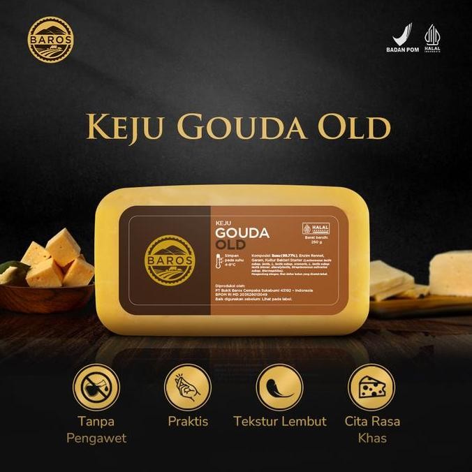 

Grosir Baros Combo Gouda Young + Gouda Old 250 Gr