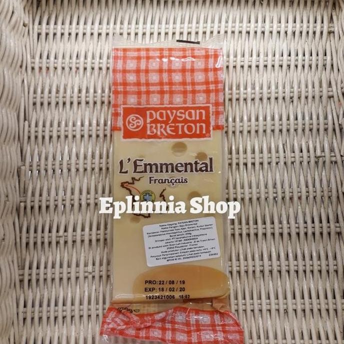 

Murah Paysan Breton L'Emmental Cheese 250 Gr - Keju Emmental