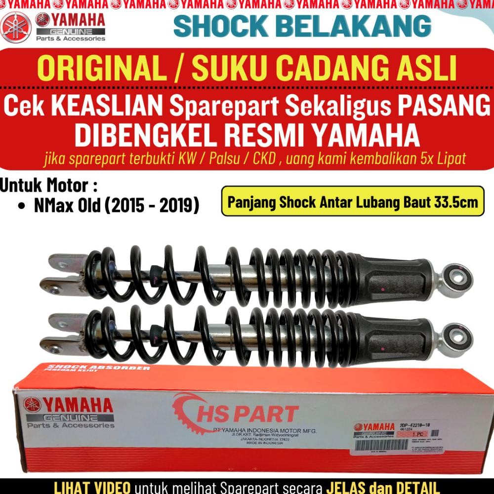 Shock Shockbreaker Belakang Nmax Old Lama 2015 2016 2017 2018 2019 Original Yamaha 100%