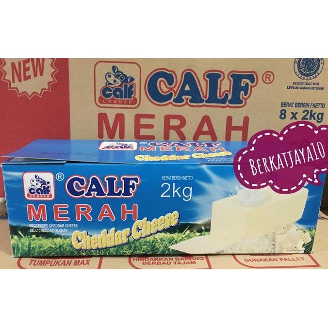 

Murah Calf Merah Halal Keju Cheese Cheddar 2 Kg