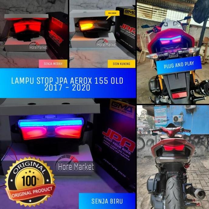 LAMPU STOP JPA AEROX 155 OLD 2017 2018 2019 2020 STOPLAMP 3 IN 1 LED VVA