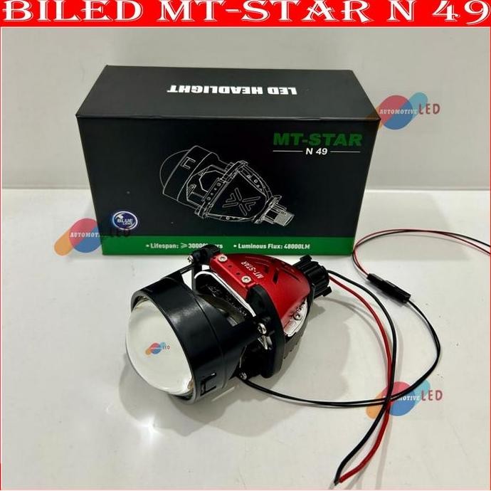 ORINAL LAMPU UTAMA PROJECTOR BILED MT-STAR N49 2,5 INCHI 60 WATT BLUELENS BILED MT-STAR PREMIUM QUAL