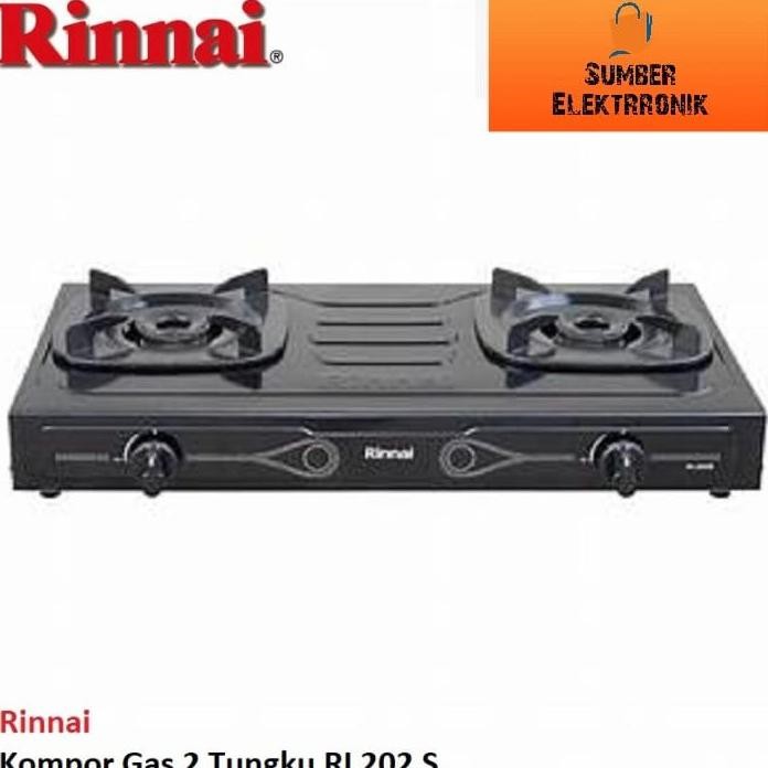 Produk Baru RINNAI KOMPOR 2 TUNGKU SUNBURNER RI202S - API BESAR ASLI RINNAI