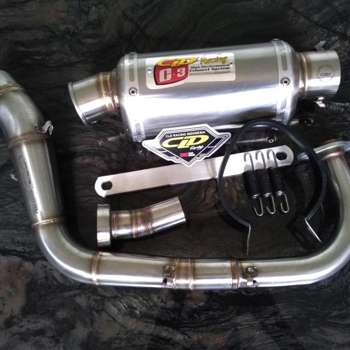 Knalpot CLD Racing Beat karbu Beat fi type C3 Oval Doff