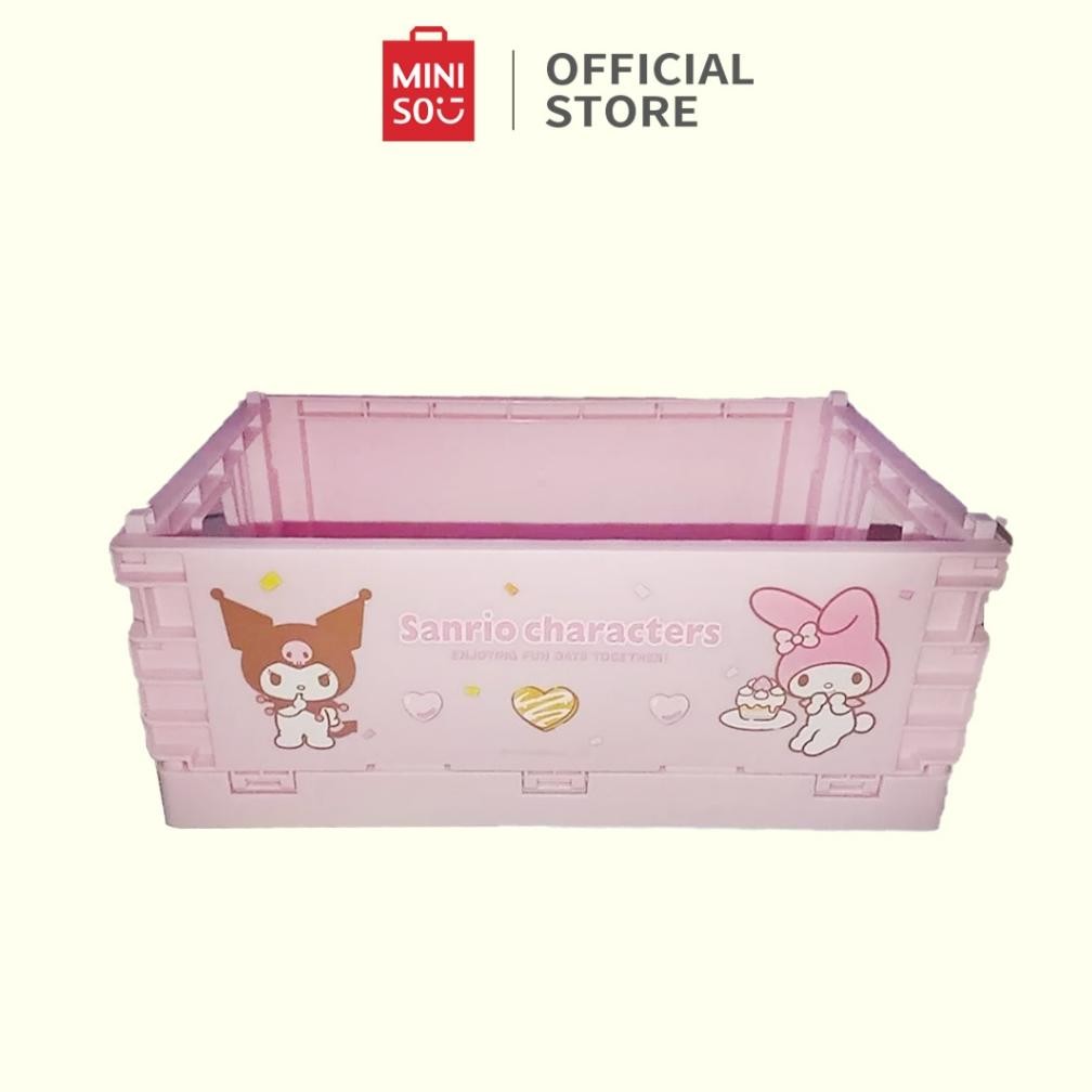 Miniso x Sanrio Characters Keranjang Penyimpanan Storage Basket Desktop Keranjang Penyimpanan Lipat 