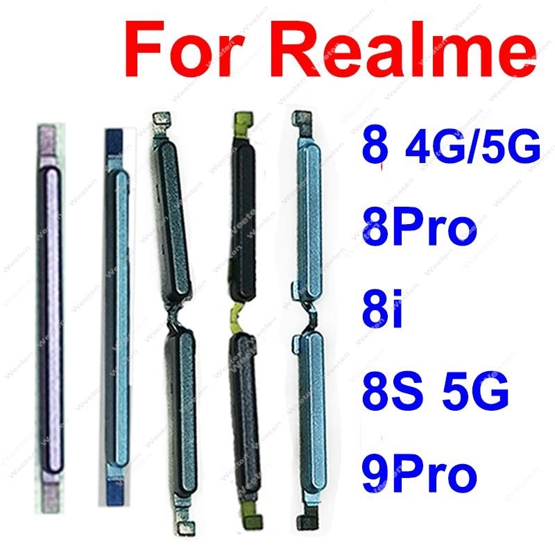 

Tombol samping volume daya untuk realme 8 pro 8i 8 8s 5g 9 pro tombol samping volume daya aktif mati