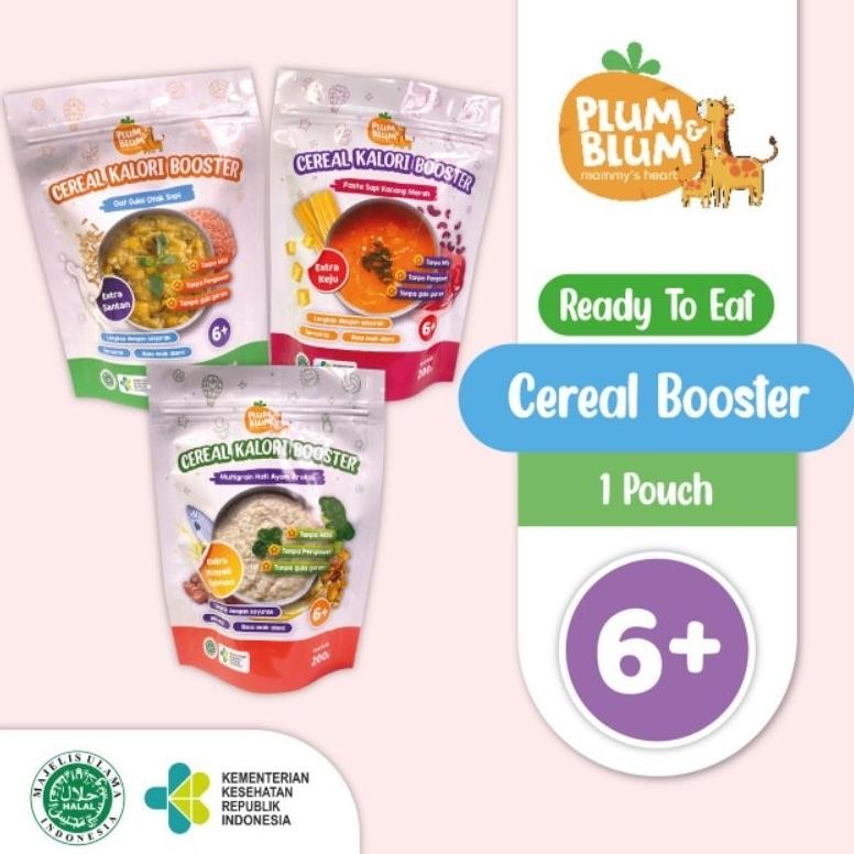 Plum & Blum MPASI Baby Cereal Kalori Booster 200 gram / Sereal Bayi BB Booster Plum and Blum Plumand