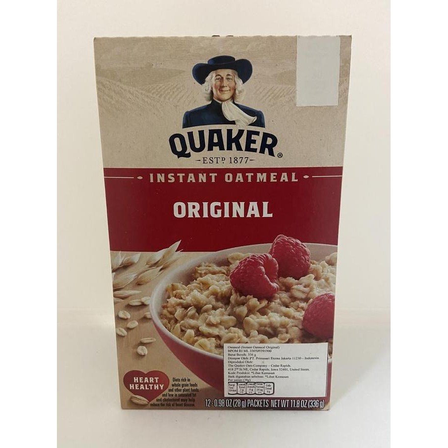 

Quaker Instan Oatmeal Original 336 Gr Best Seller
