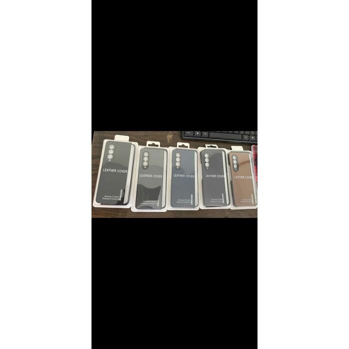 New Stok Bestcase8 - Case Leather Cover Premium For Samsung Z Flod 3 / Z Fold 4 / Z Fold 5