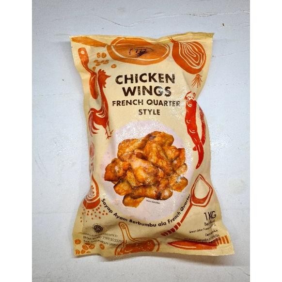 

Original Chicken Wings Coated New Orleans 1Kg - Frozen 777 Seperti Phd