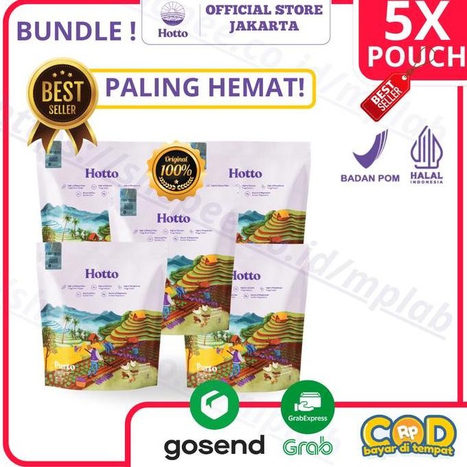 

Promo Lebih Hemat!!! Hotto Purto Official Indonesia 5 Pouch Multigrain With Purple Potato Bpom Halal Promo