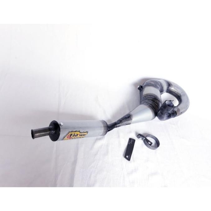 knalpot vespa racing kanan atau kiri galvanis kia muffler