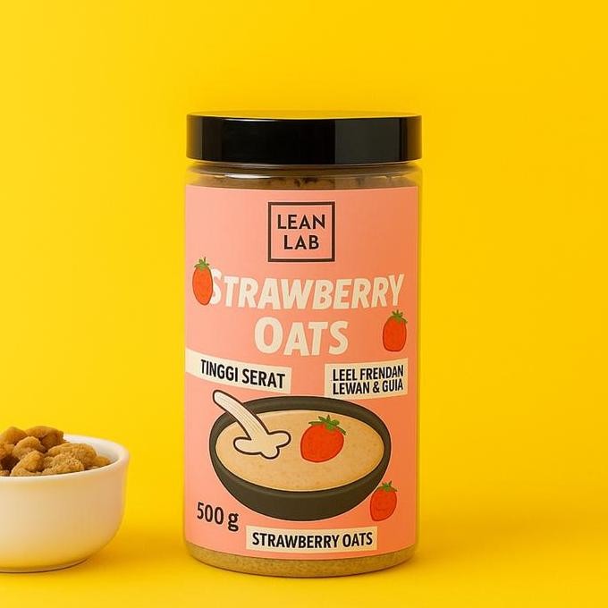

Lean Lab Instant Oats 500Gr (Chocolate/Cinnamon/Strawberry) Terbaru
