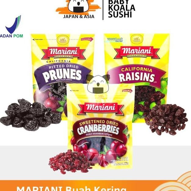 

Mariani Dry Prunes Buah Kering Prune 283 Gr Kismis Cranberries