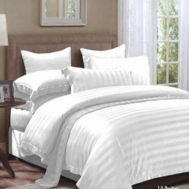Bedcover Sprei Set Kingkoil Sutera Tencel Salurpoloschat Warna