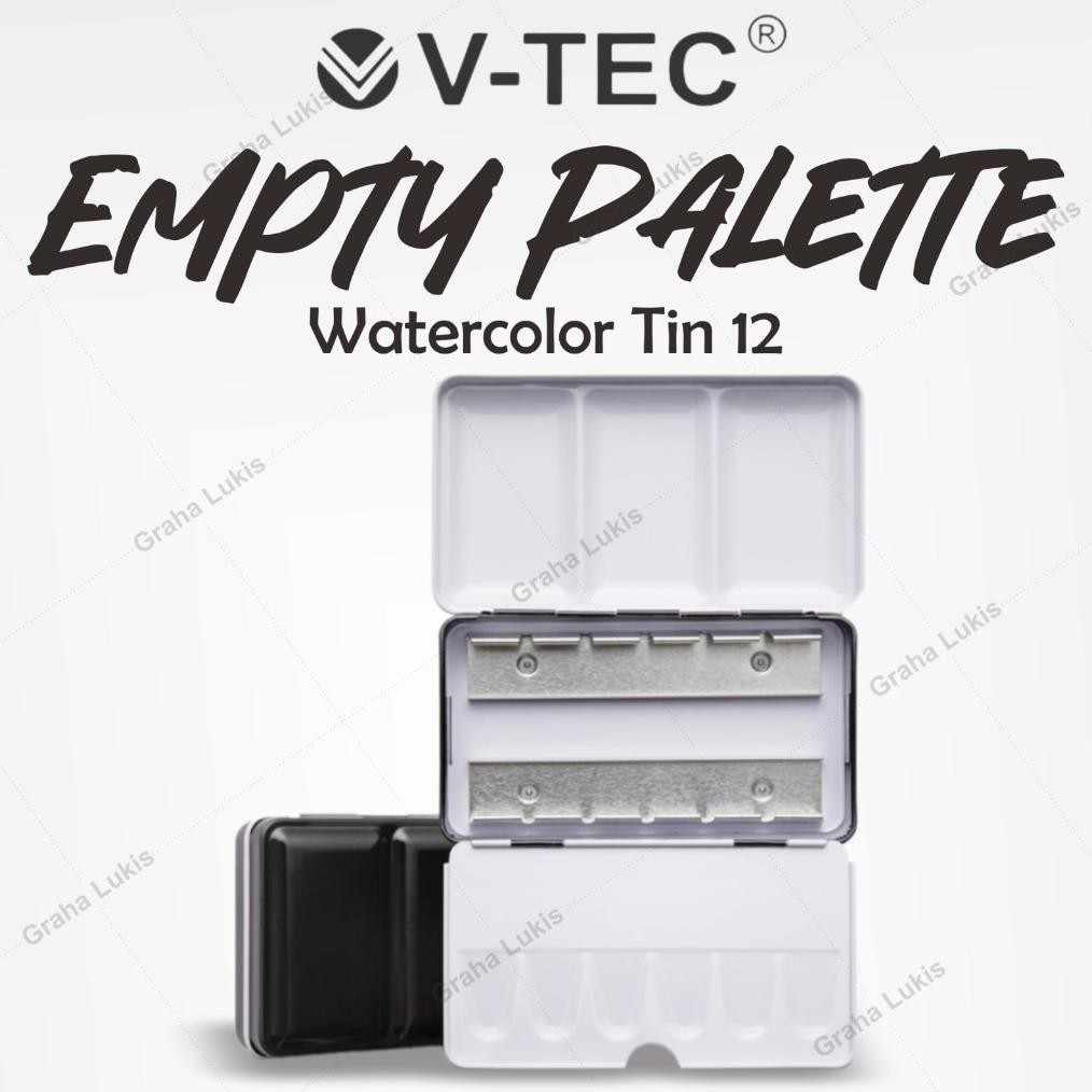 

Empty Palette Watercolor Tin 12 HP / Empty Box SV9