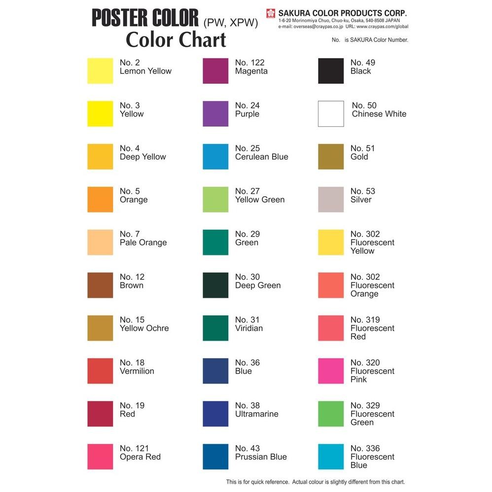 

Sakura Poster Color 15 ml Satu Warna / Satuan / Cat Poster Kecil Sakura / Poster Colour Sakura SV9