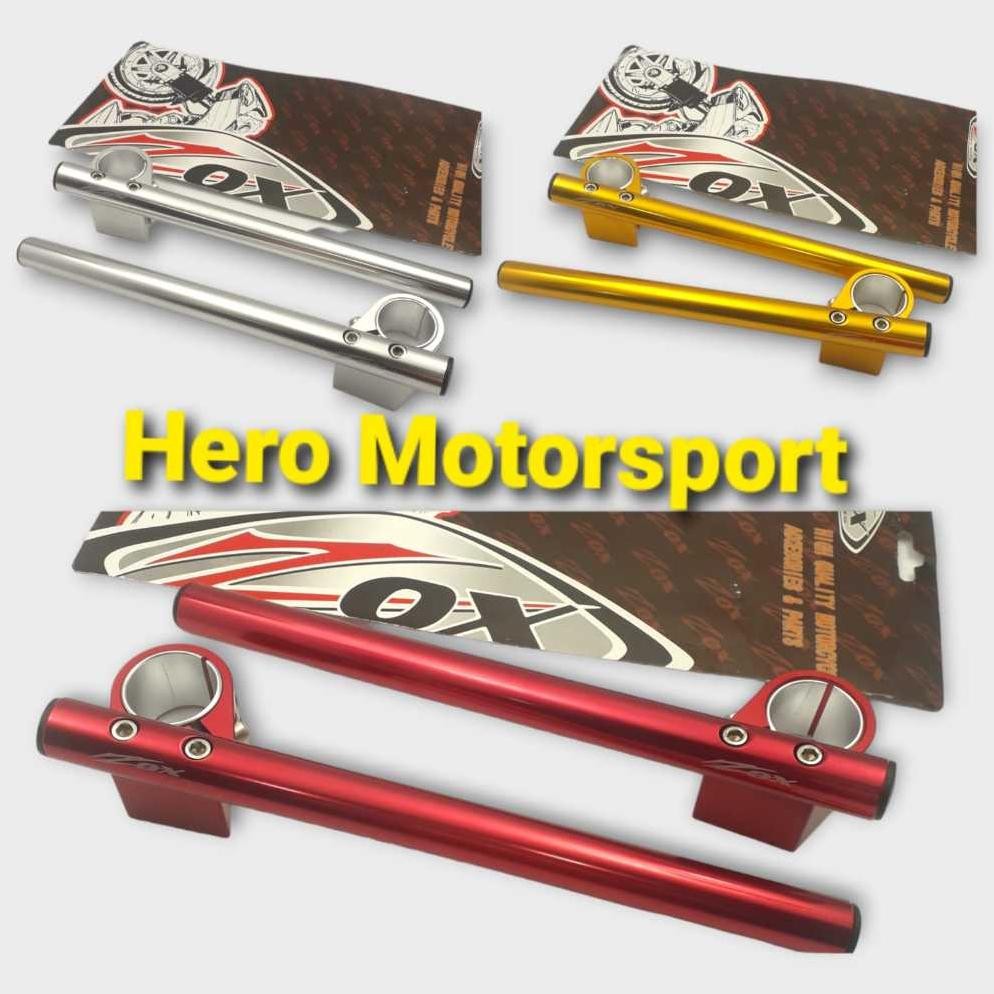 ASLI STANG JEPIT RACING ZOX THAILAND NINJA 250 FI CARBU CBR 250 VIXION NINJA RR UKURAN 33MM 37MM