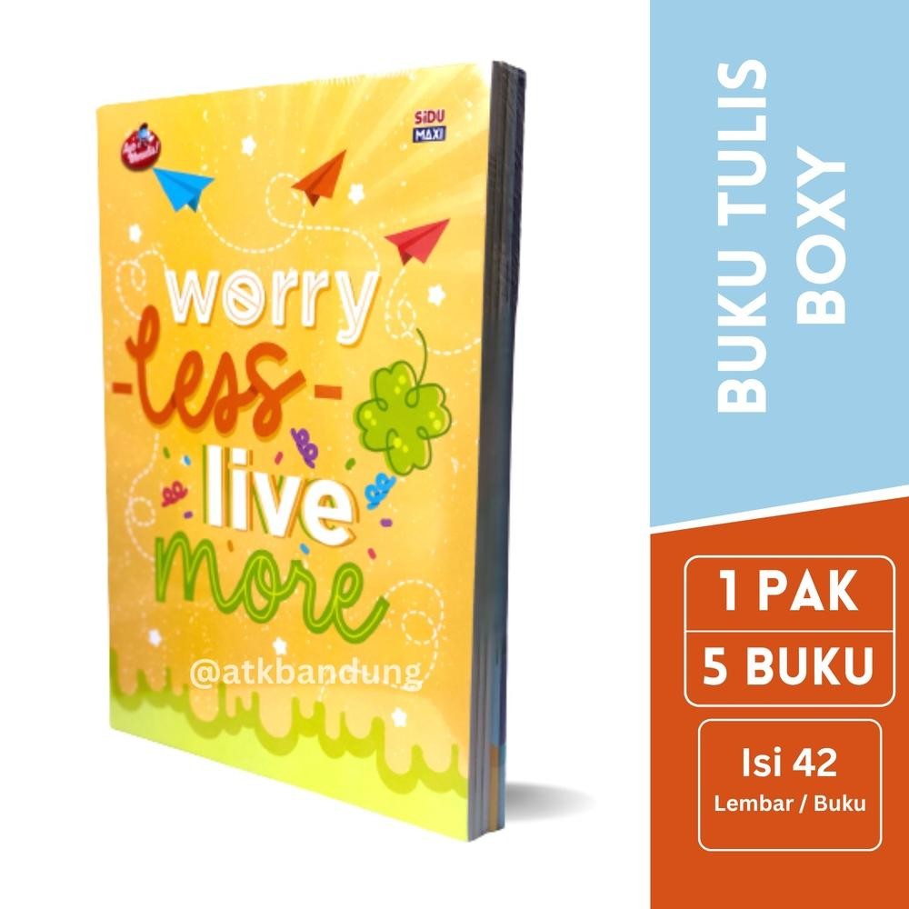 

Sinar Dunia Buku Tulis SIDU MAXI Ukuran Boxy B5 42 Lembar - Jual Pak ( isi 5 ) SV9