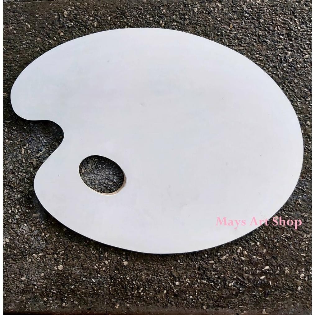 

Palet Lukis Kayu Oval V-Tec Lonjong Besar Sedang Kecil / Pallete Cat Akrilik Minyak 35 x 27 cm / 29x21cm / 21 x 17cm Vtec SV9